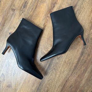 Madewell The Dimes Stiletto-Heel Ankle Boot Women's 9 Black Leather